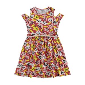 Vestido Com Cinto Estampado Infantil