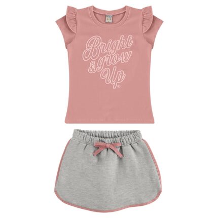 Conjunto Short Saia Moletinho