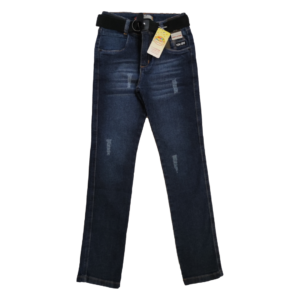 Calça Masculina Infanto Juvenil Jeans Escura