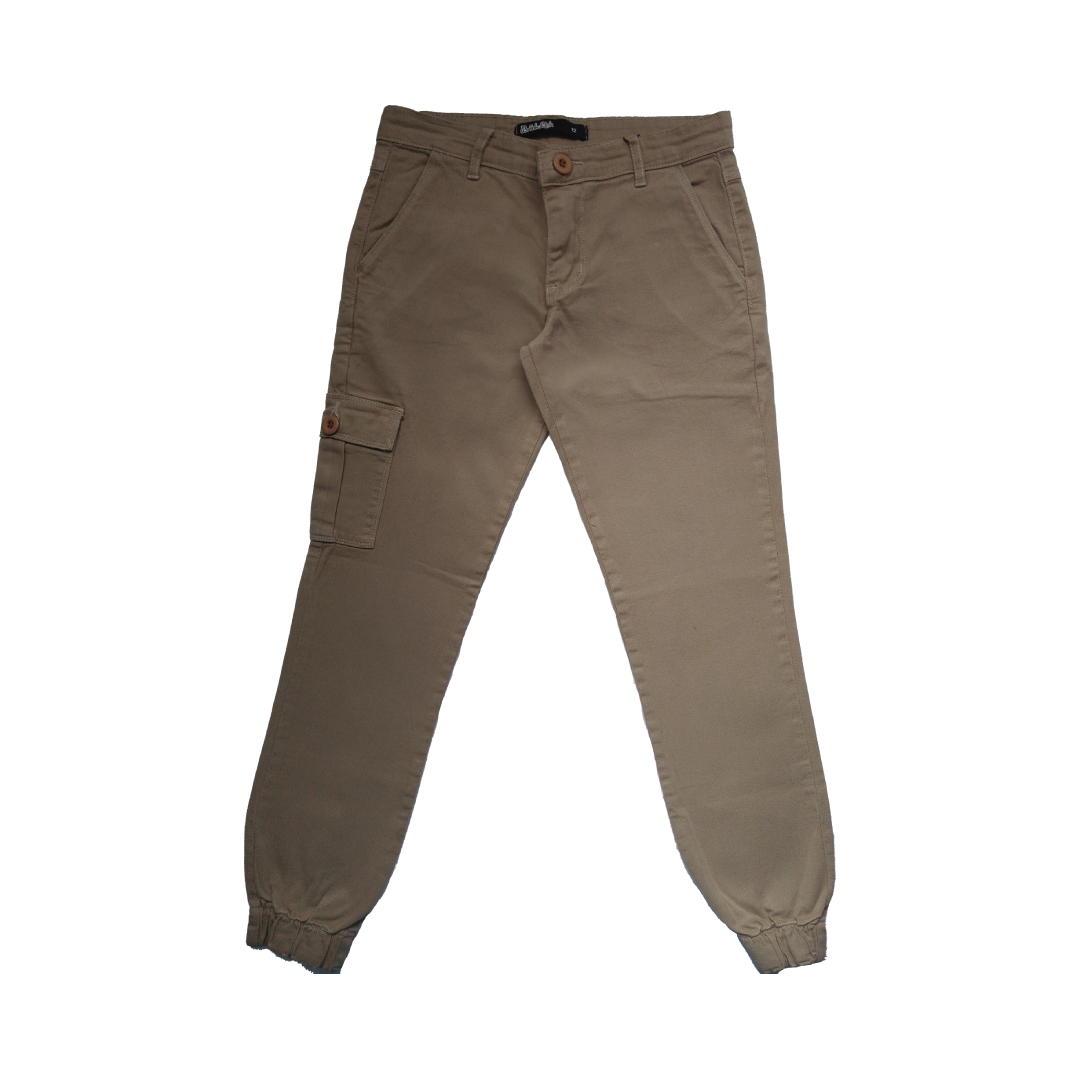 Calça de brim com punho 1.0