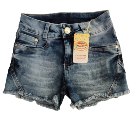 Short Jeans Com Elastano