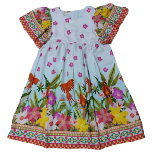 Vestido Estampado Colorido Juvenil Floral Viscose