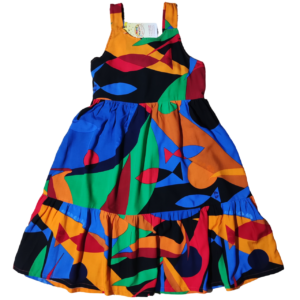 Vestido Estampado Com Alças Largas