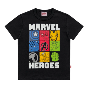 Camiseta Com Manga Licenciado Avengers