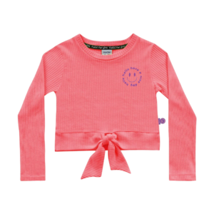 Blusa Cropped Manga Longa Ribana Infantil