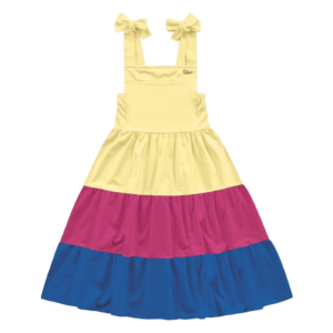 Vestido Malha Midi colorido