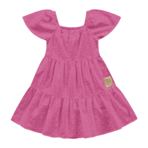 Vestido Midi Algodão Com Manga