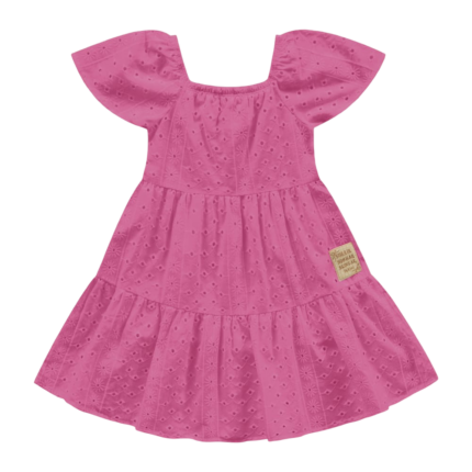 Vestido Midi Algodão Com Manga