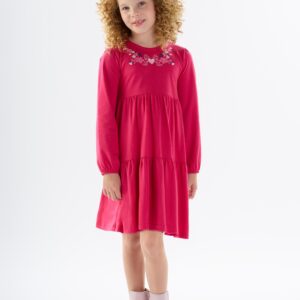 Vestido Estampado Manga Longa Infantil