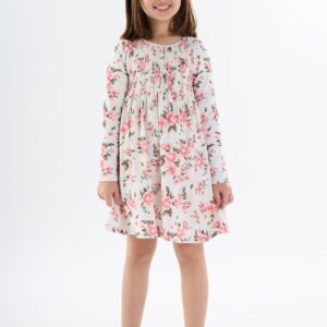 Vestido Estampado Manga Longa Infantil