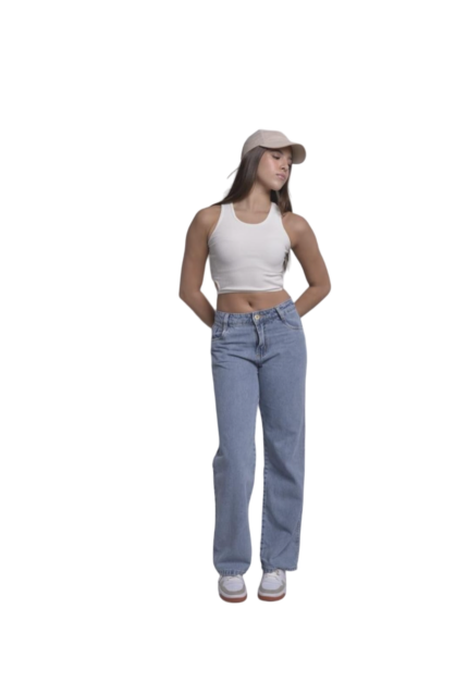 Calça Wide Leg Jeans Juvenil