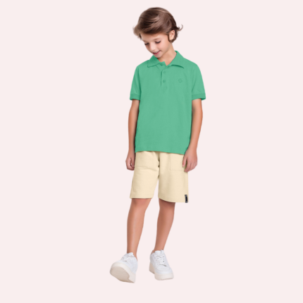 Camiseta Malha Gola Polo Algodão