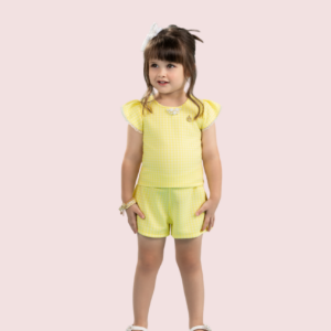 Conjunto Short e Blusa Xadrez