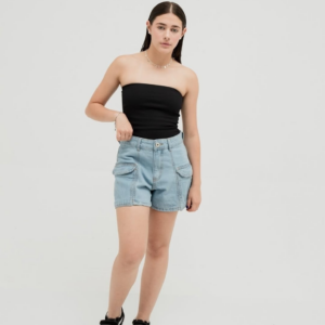 Short Jeans Cargo Juvenil