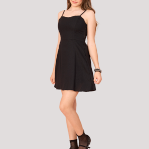 VESTIDO ALFAITARIA ALÇAS COM FIVELA CORAÇÃO JUVENIL