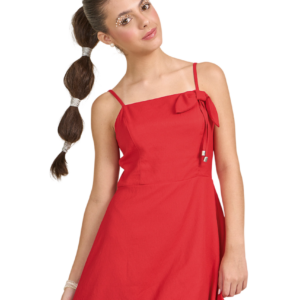 VESTIDO CREPE DETALHE LAÇO