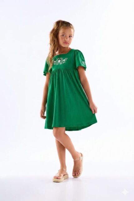 Vestido com manga Infantil Pulla Bulla