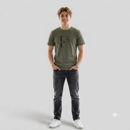Camiseta Algodão Manga Curta Juvenil