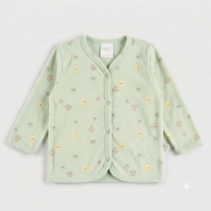 Casaco tipo Cardigan Bebe com Botões