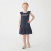 Vestido Com Bordado na Gola Infantil - Thumbnail Image 1